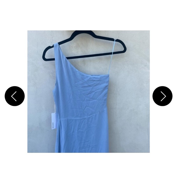 Reformation Evelyn Dress Sz 2 in color Mineral - Picture 3 of 4